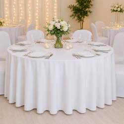 Elegant Round Tablecloth – Premium Event Decoration