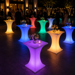 GlowBar LED Koktélasztal