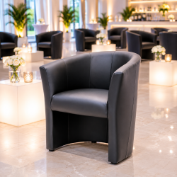 Club Fotel – Elegáns Fekete Lounge Fotel Rendezvényekre
